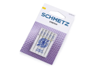 Strojové jehly Stretch 65;75; 90; sdružené Schmetz na kartě